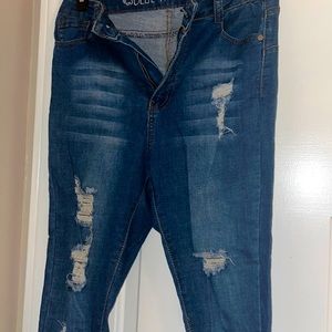 Nice cut blue jeans skinny fit